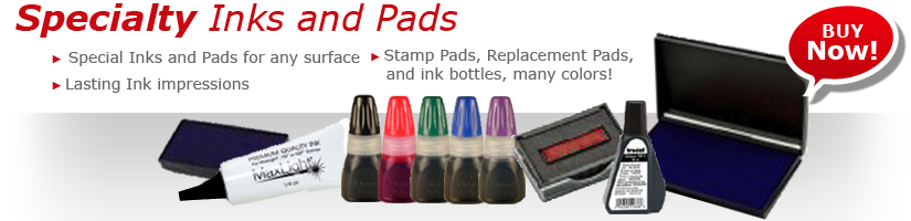 SPECIALTY INK AND PADS